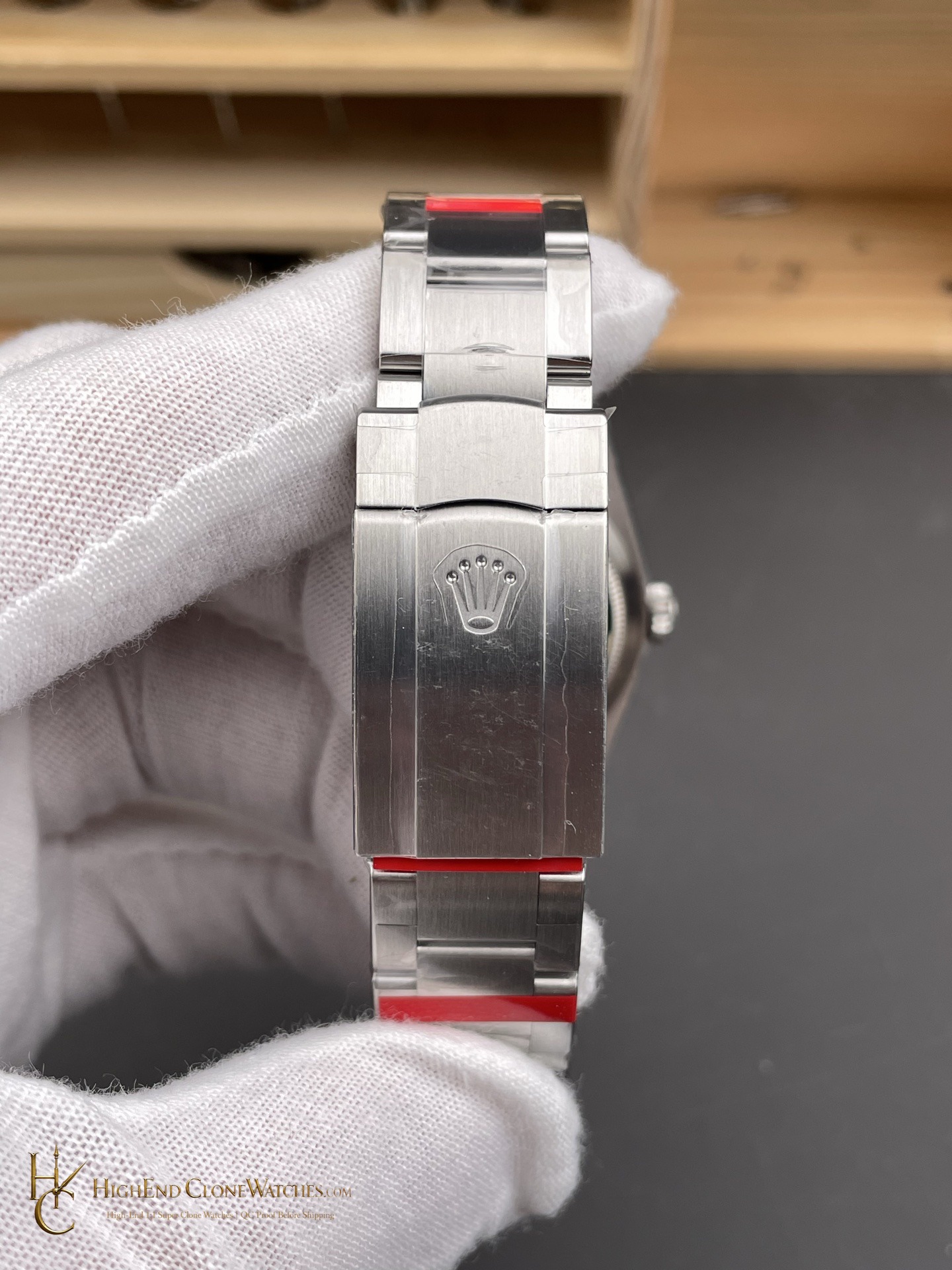 Rolex Oyster Perpetual 126000-0006 buckle or clasp detail super clone watch