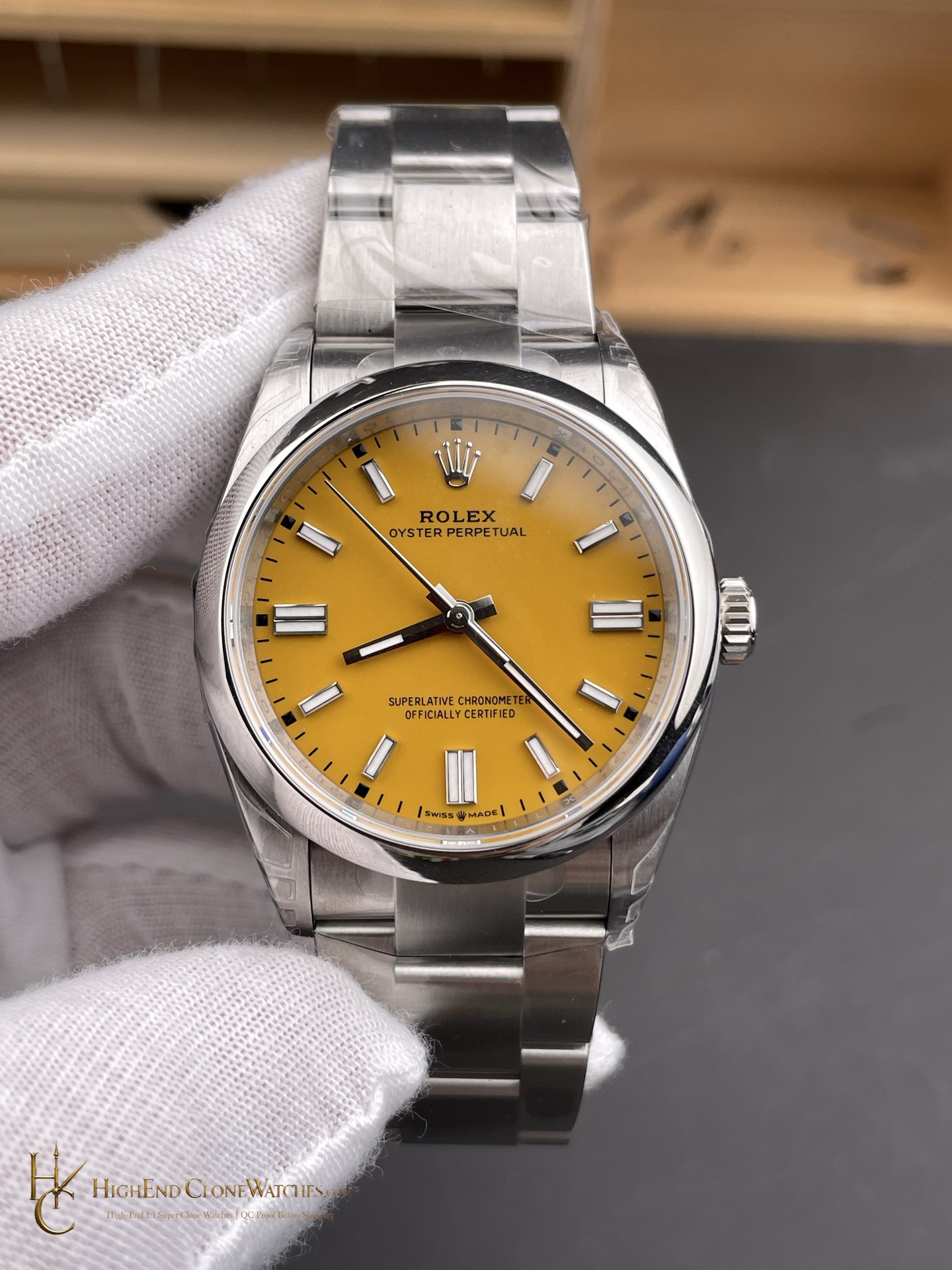 Rolex Oyster Perpetual 124300 dial and marker detail super clone watch