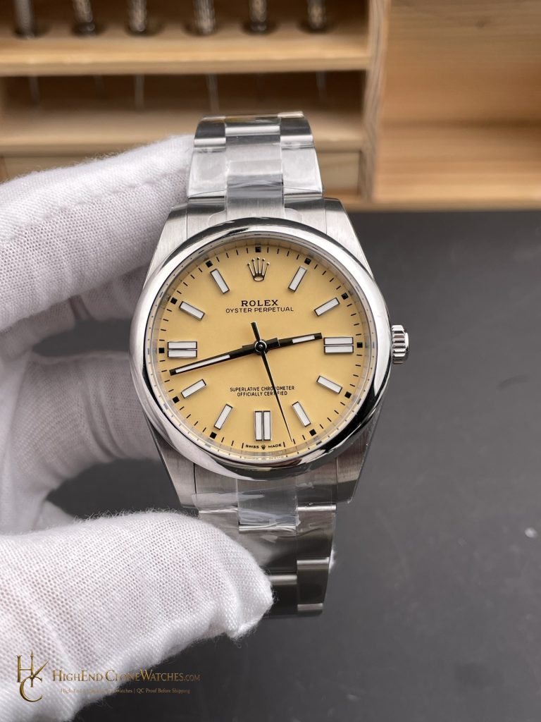 Rolex Oyster Perpetual 134300-0007 front view super clone watch
