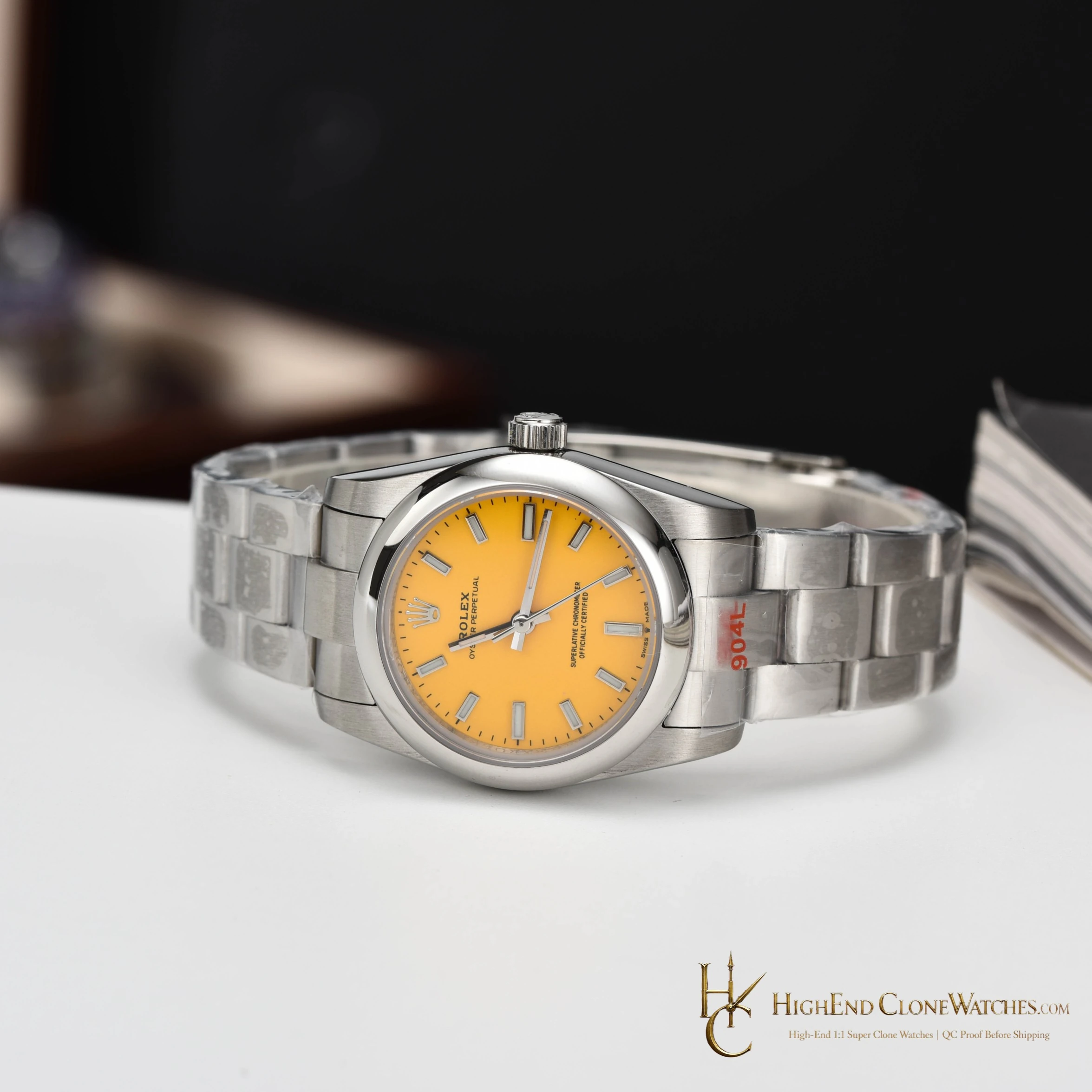 Rolex Oyster Perpetual 277200 bezel detail super clone watch