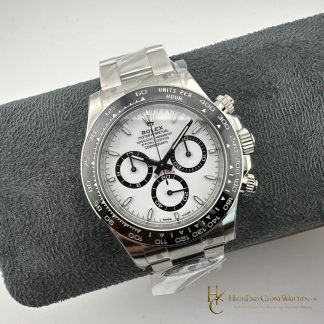 Rolex Daytona 126500LN angled dial view super clone watch