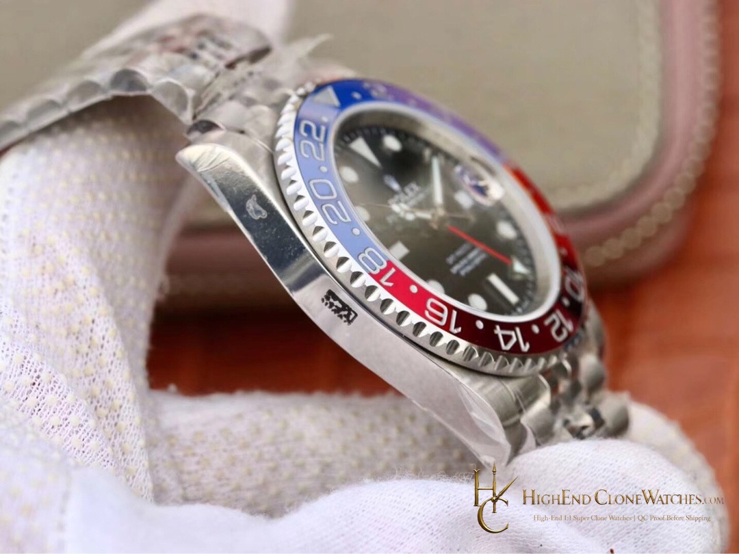 Rolex GMT-Master II 126710BLRO side case profile super clone watch