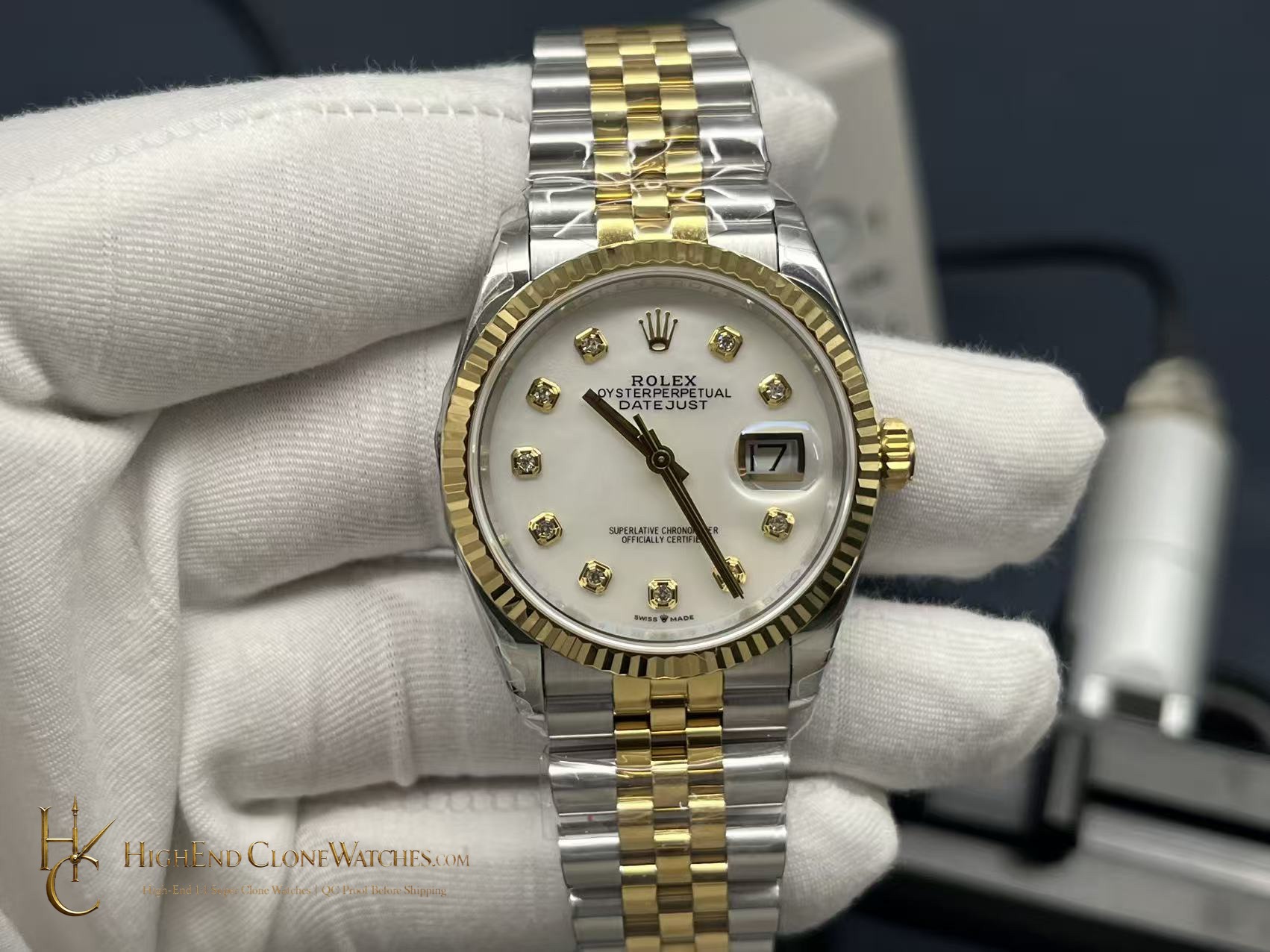 Rolex Datejust 126233 front view super clone watch
