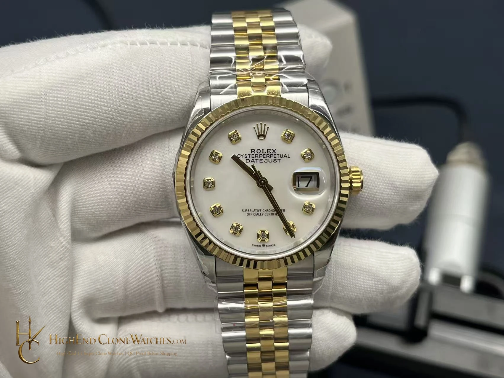 Rolex Datejust 126233 front view super clone watch