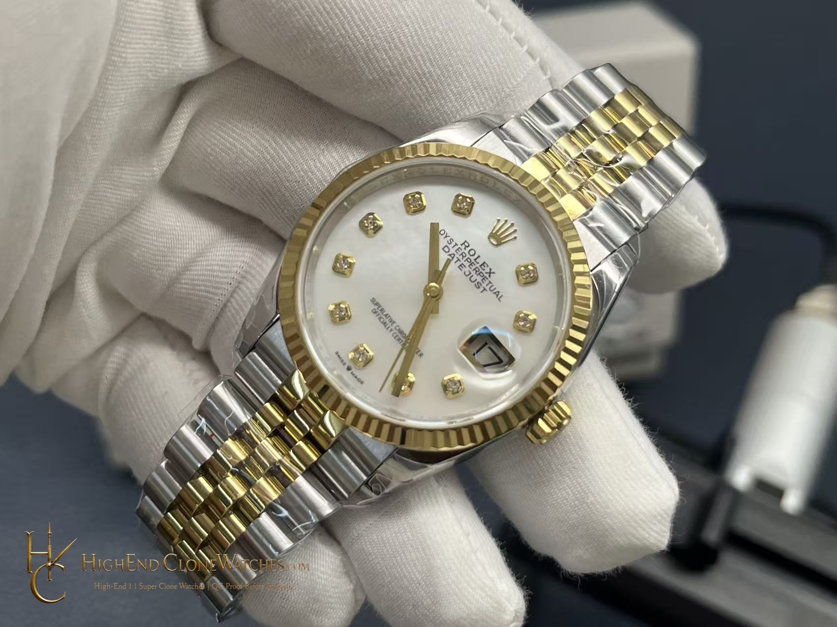 Rolex Datejust 126233 dial and marker detail super clone watch