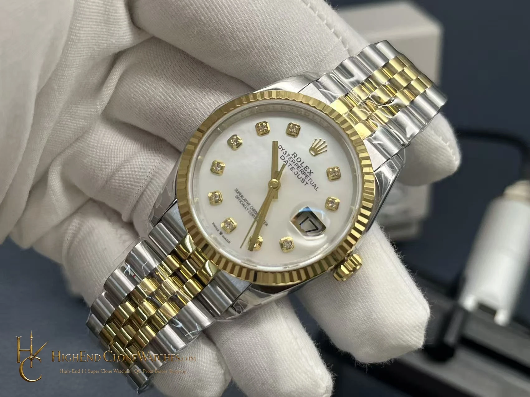 Rolex Datejust 126233 dial and marker detail super clone watch