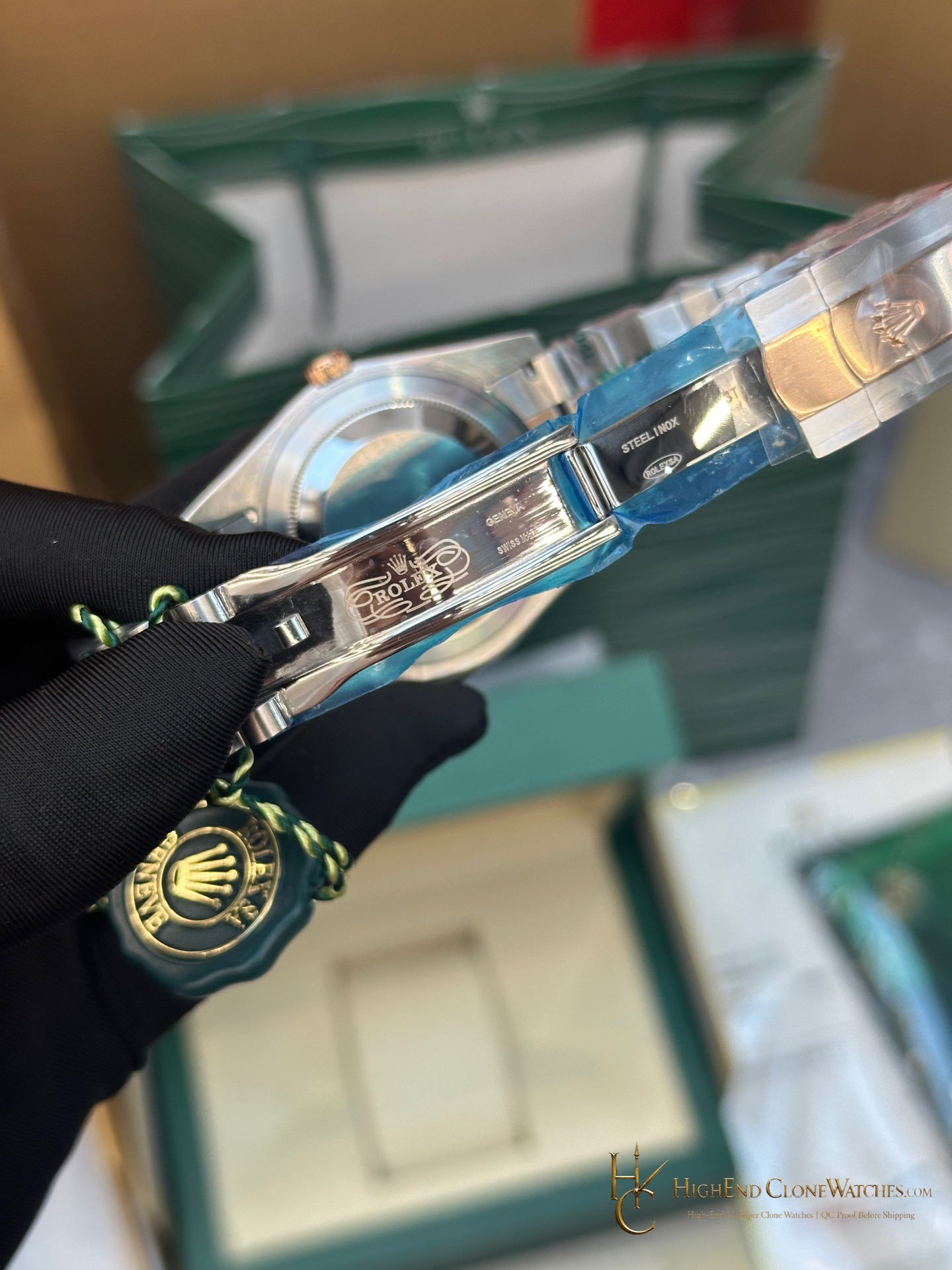 Rolex Datejust m126331-0002 caseback view super clone watch