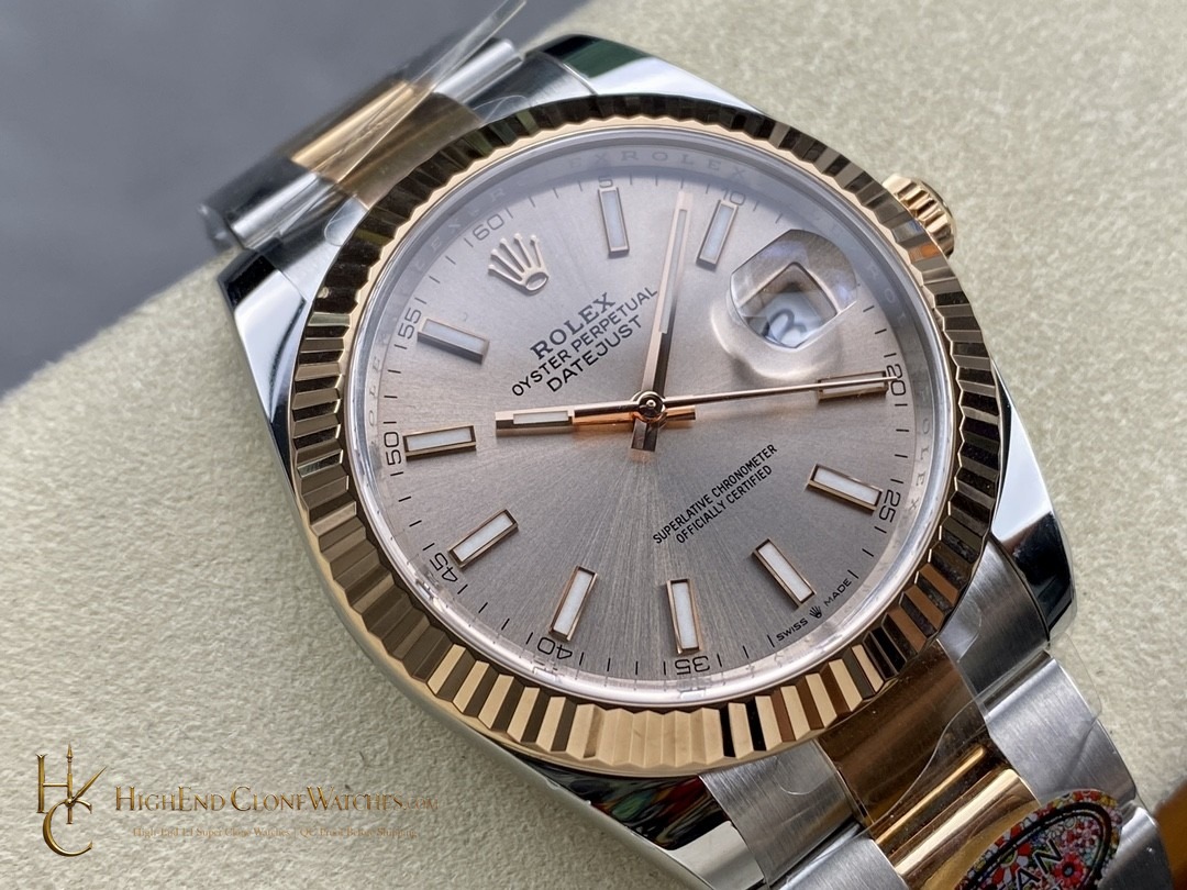 Rolex Datejust 126331-0009 angled dial view super clone watch