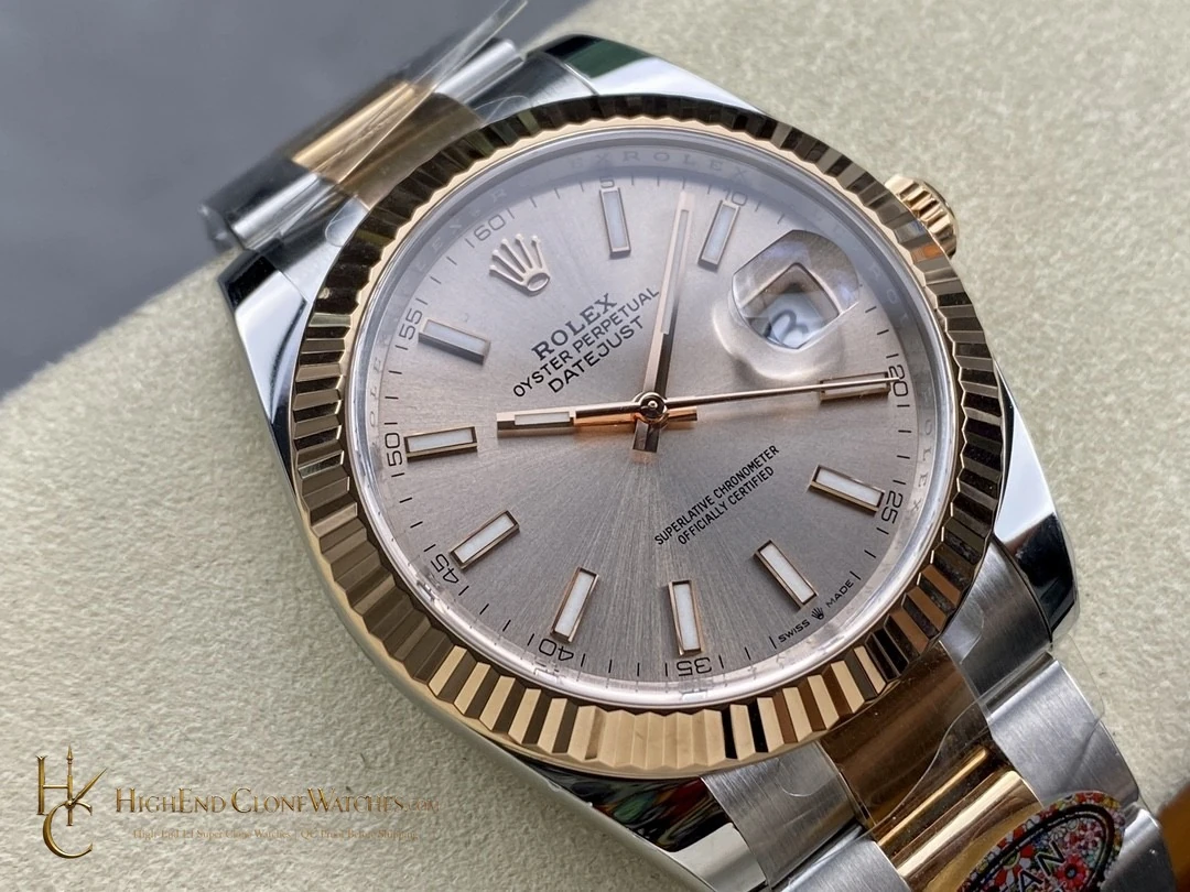 Rolex Datejust 126331-0009 angled dial view super clone watch