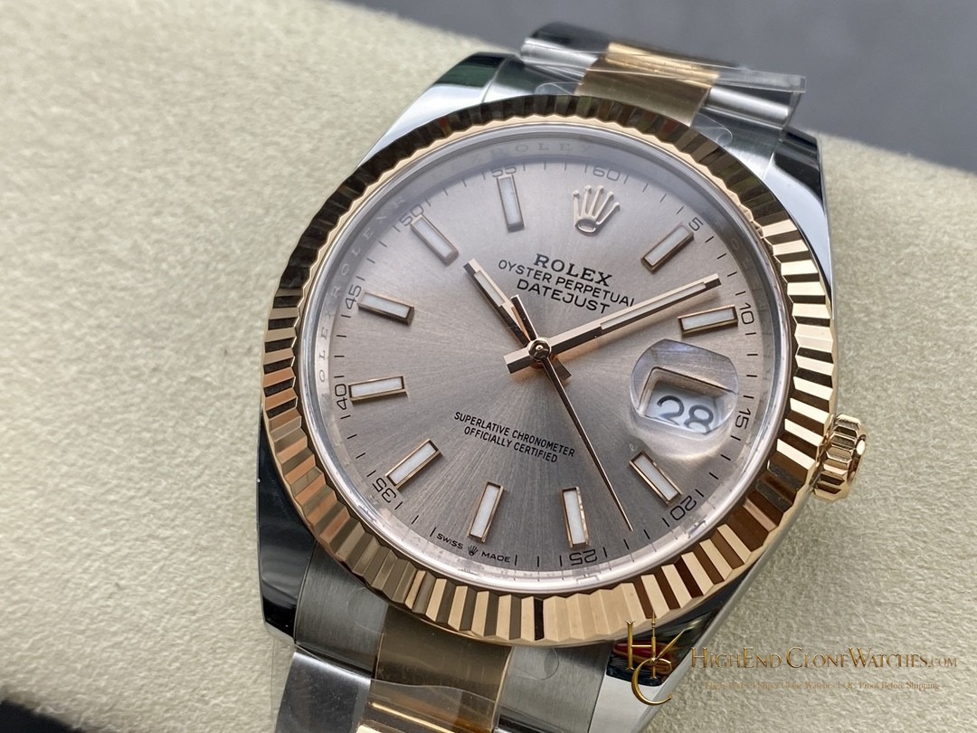 Rolex Datejust 126331-0009 dial and marker detail super clone watch
