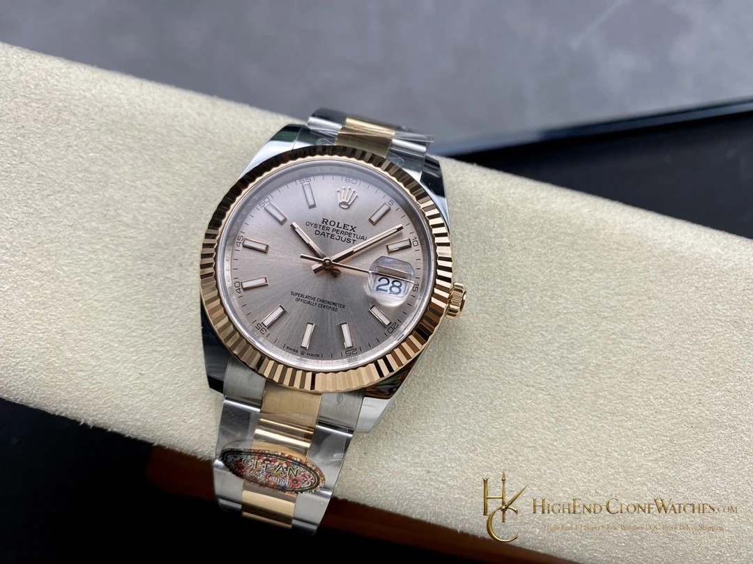 Rolex Datejust 126331-0009 bezel detail super clone watch