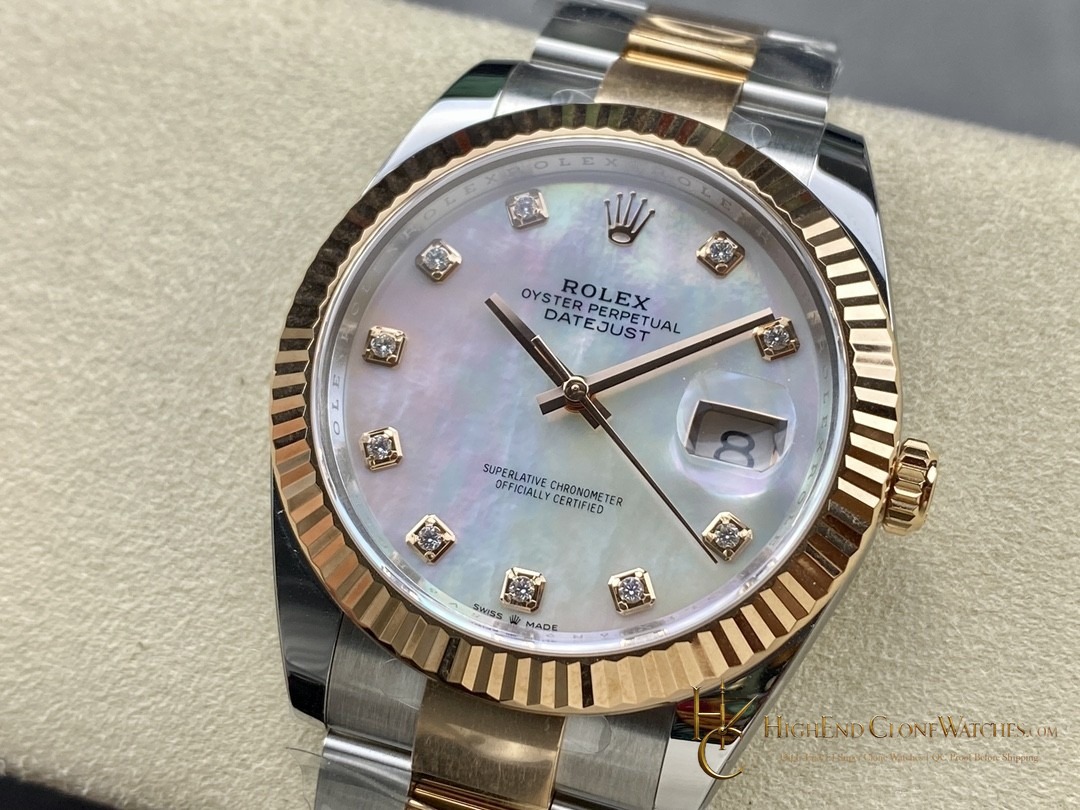 Rolex Datejust m126331-0013 dial and marker detail super clone watch