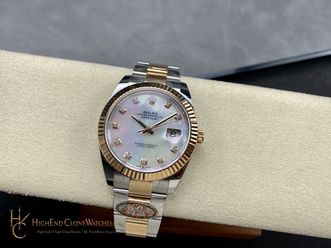 Rolex Datejust m126331-0013 bezel detail super clone watch