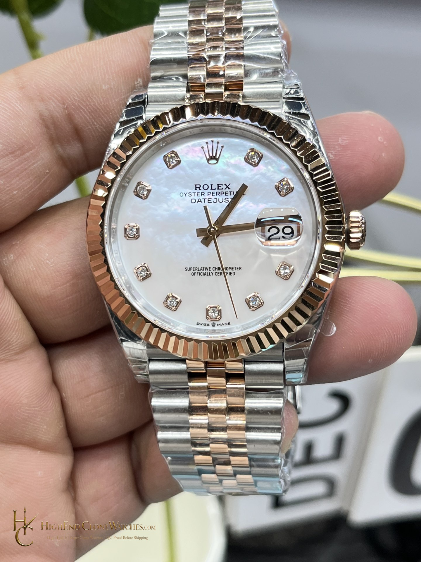 Rolex Datejust 41 m126331-0014 side case profile super clone watch