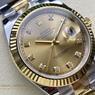 Rolex Datejust 126333-0011 angled dial view super clone watch