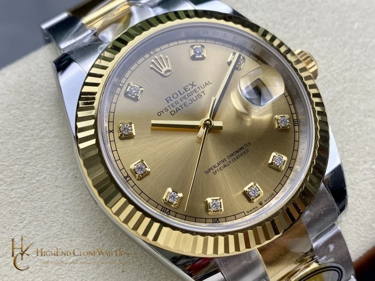 Rolex Datejust 126333-0011 angled dial view super clone watch