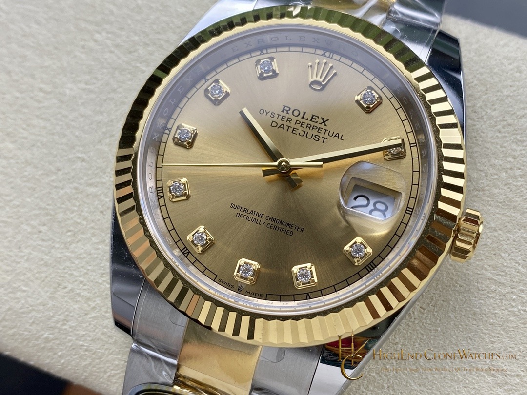 Rolex Datejust 126333-0011 dial and marker detail super clone watch