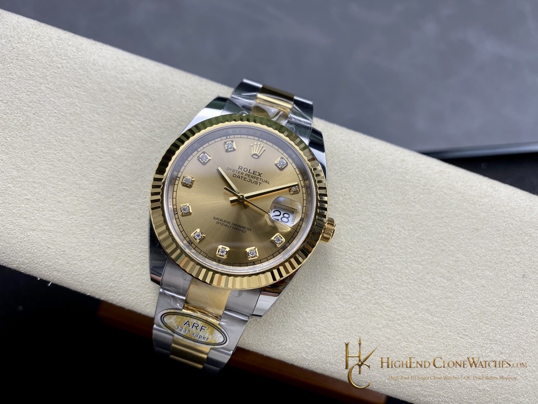 Rolex Datejust 126333-0011 bezel detail super clone watch