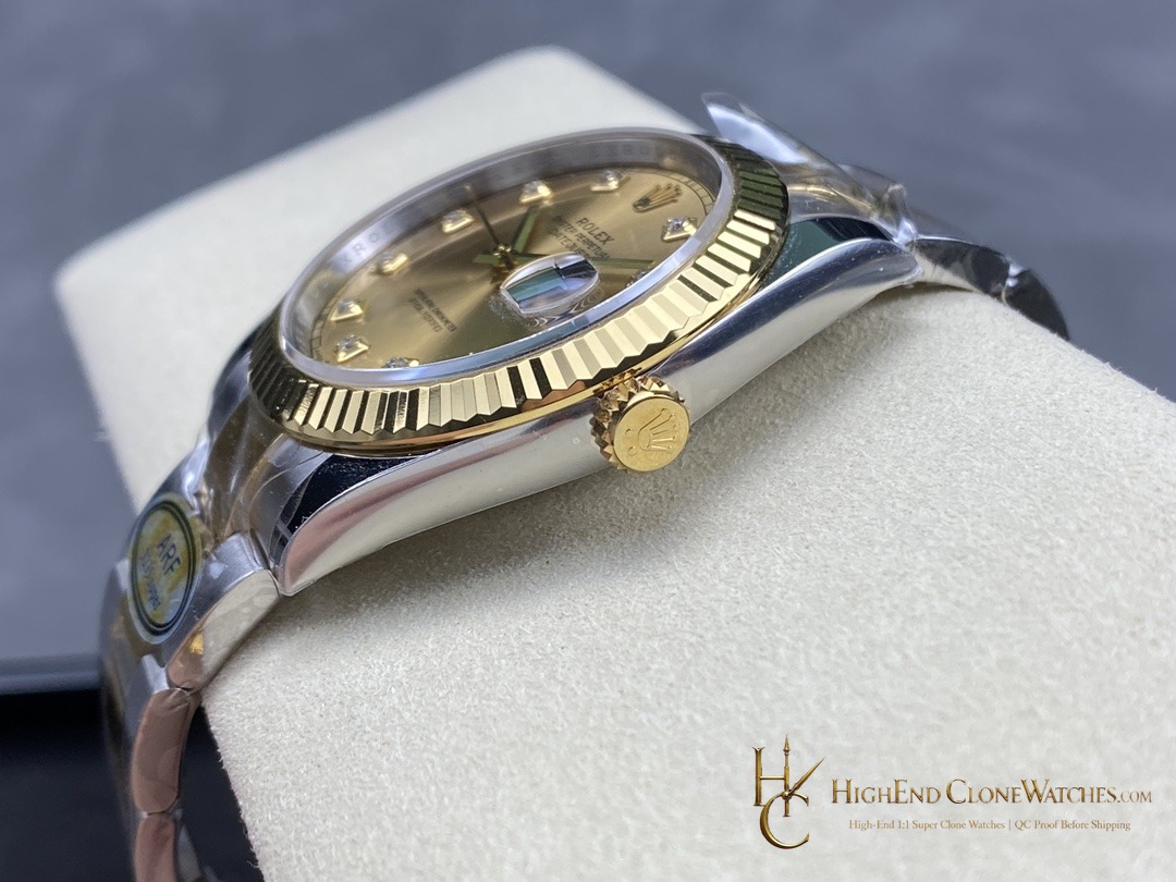 Rolex Datejust 126333-0011 crown and case detail super clone watch