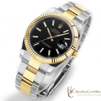 Rolex Datejust 41 Ref. 126333 angled dial view super clone watch