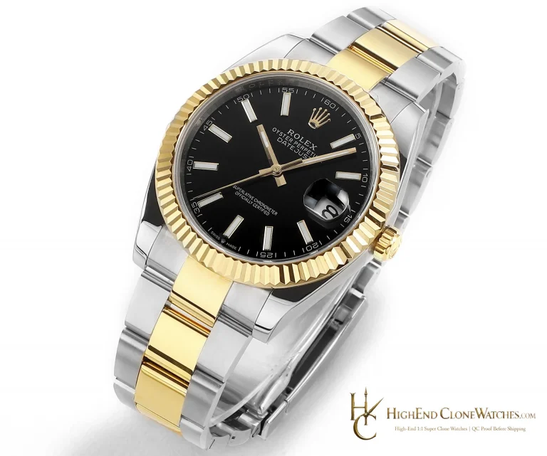 Rolex Datejust 41 Ref. 126333 angled dial view super clone watch