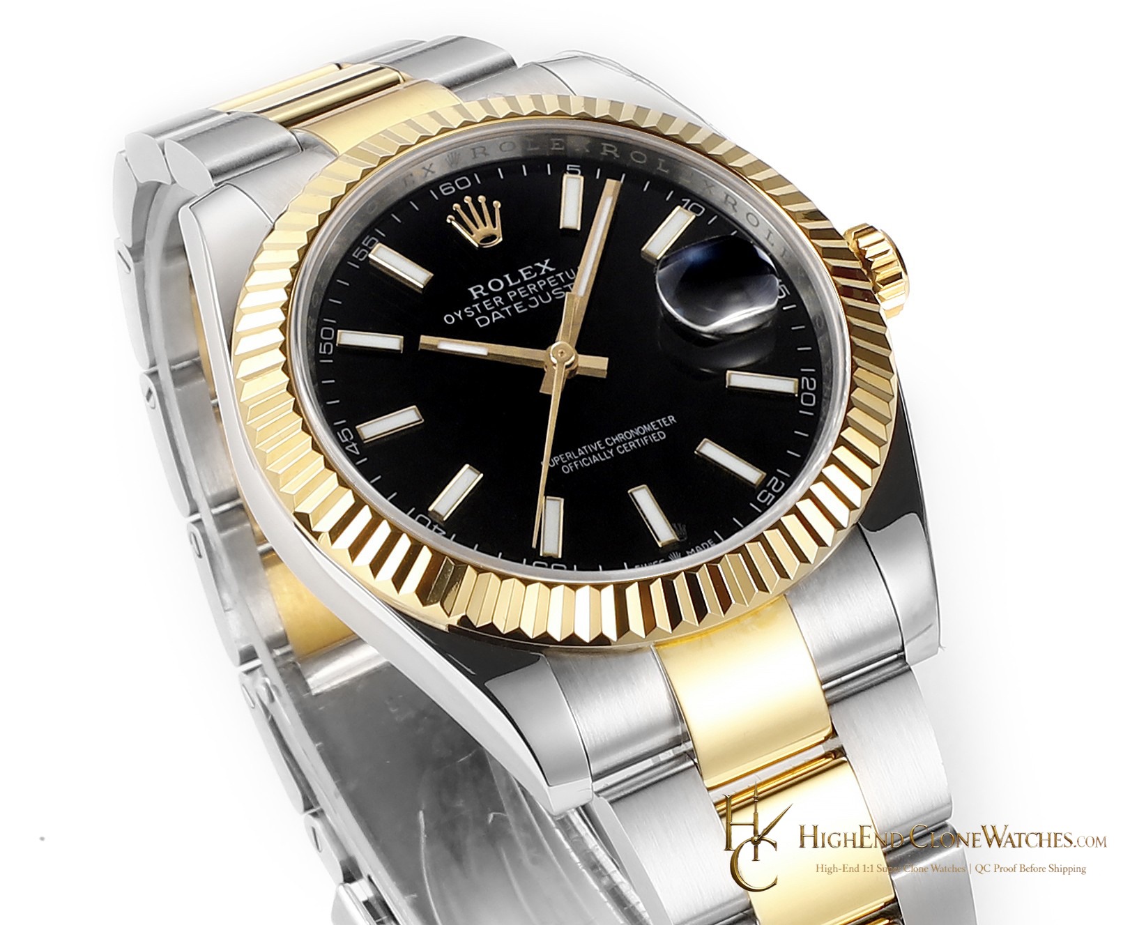 Rolex Datejust 41 Ref. 126333 dial and marker detail super clone watch