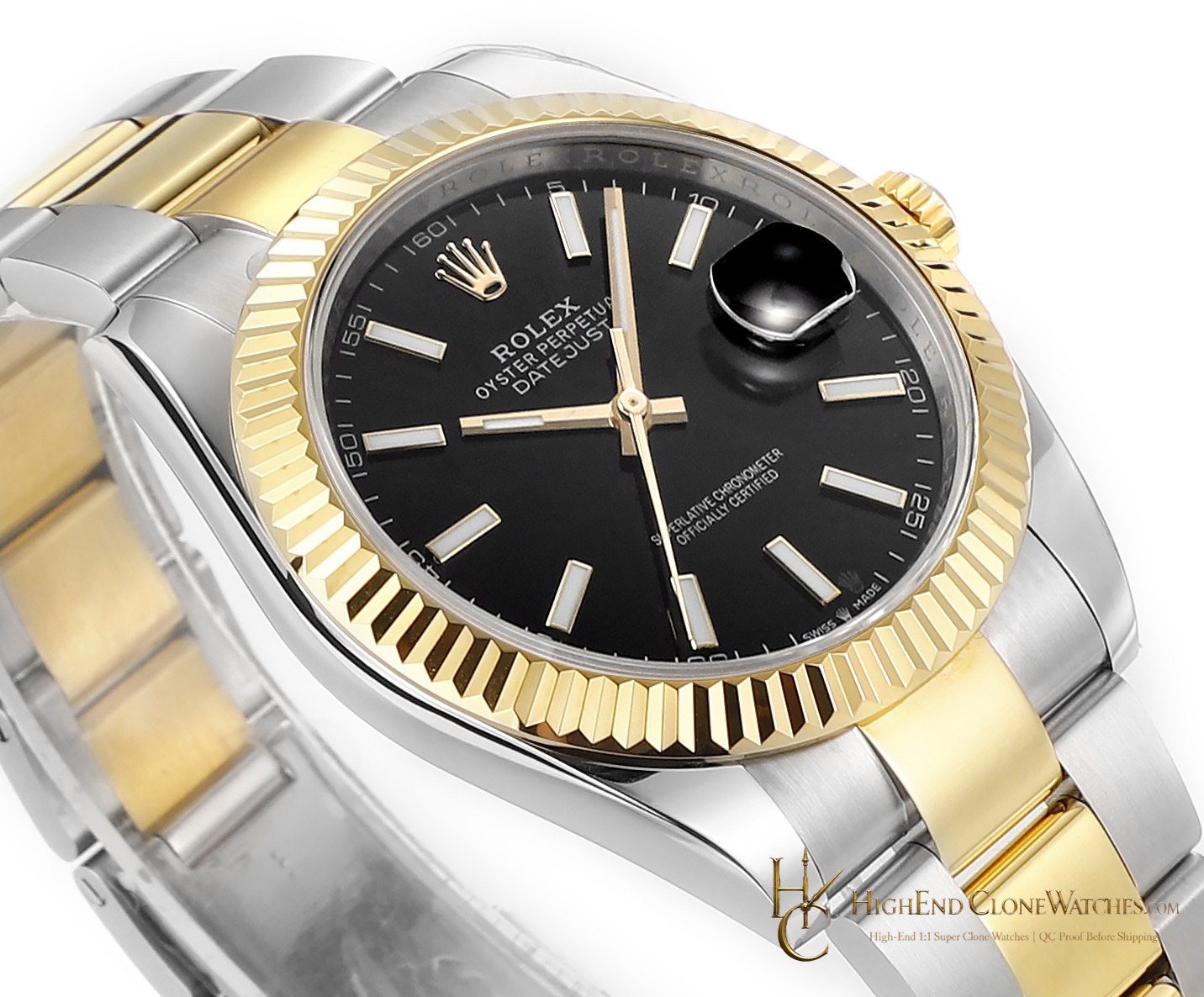 Rolex Datejust 41 Ref. 126333 side case profile super clone watch