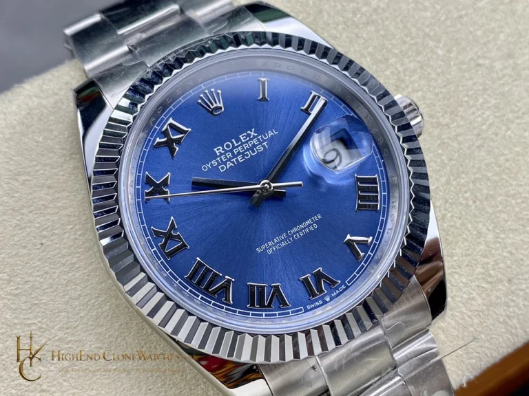 Rolex Datejust 126334-0025 angled dial view super clone watch