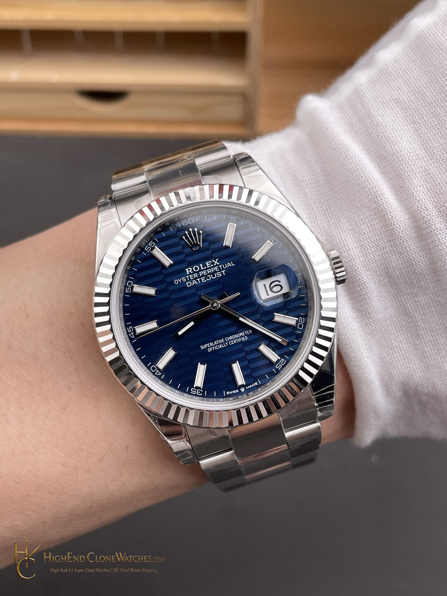 Rolex Datejust m126334-0031 caseback view super clone watch