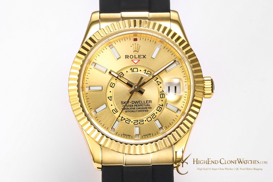 Rolex Sky-Dweller 326238-0007 front view super clone watch