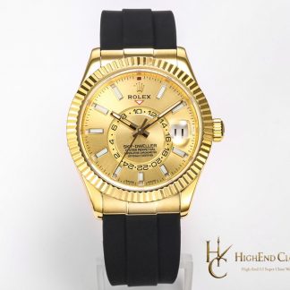 Rolex Sky-Dweller 326238-0007 angled dial view super clone watch