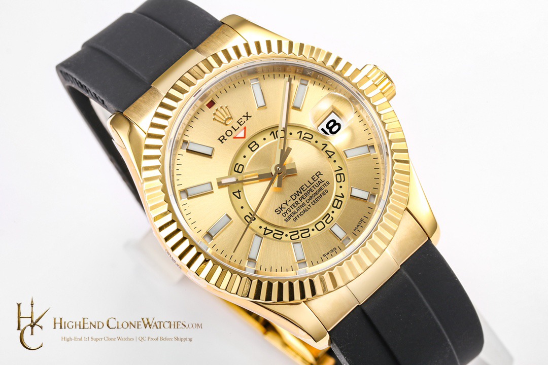 Rolex Sky-Dweller 326238-0007 side case profile super clone watch