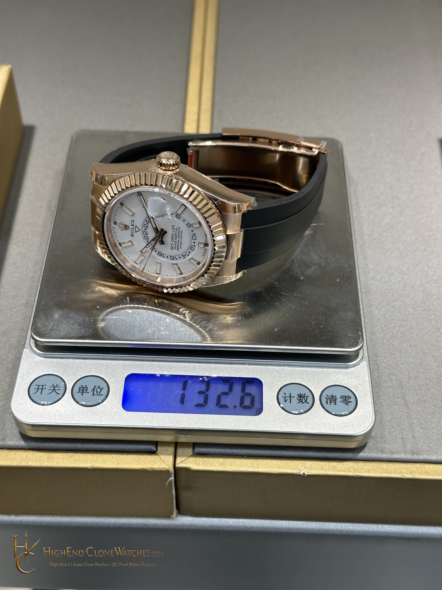 Rolex Sky-Dweller 336235-0003 buckle or clasp detail super clone watch