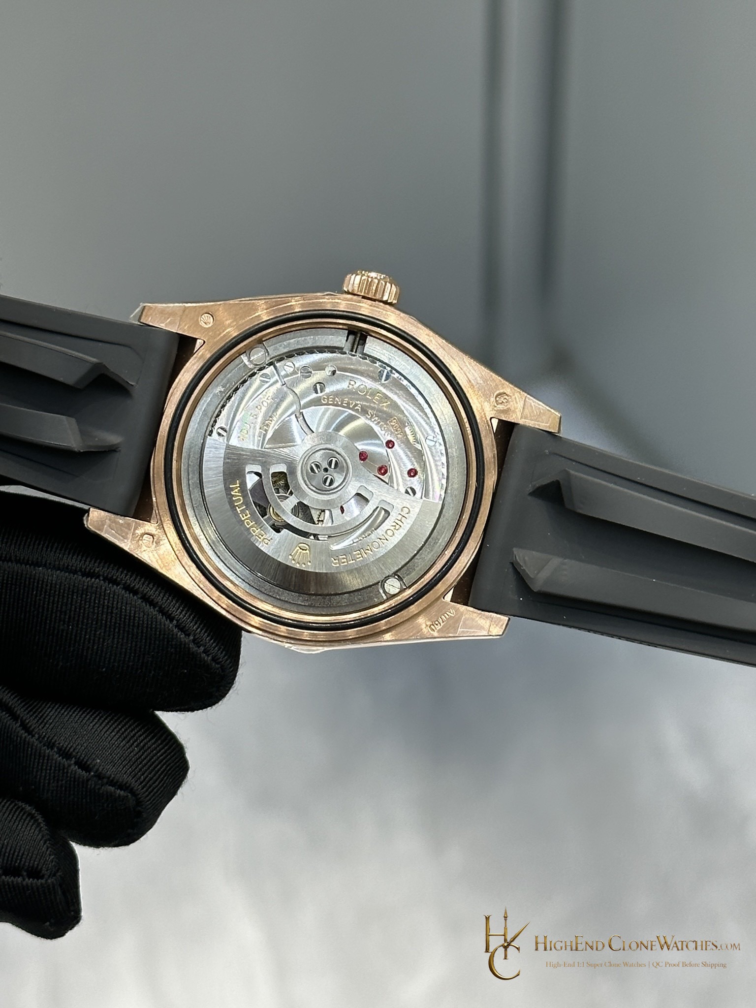 Rolex Sky-Dweller 336235-0003 caseback view super clone watch