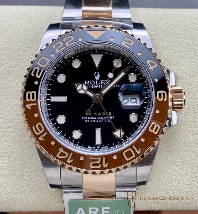 Rolex GMT-Master II 126711CHNR front view super clone watch