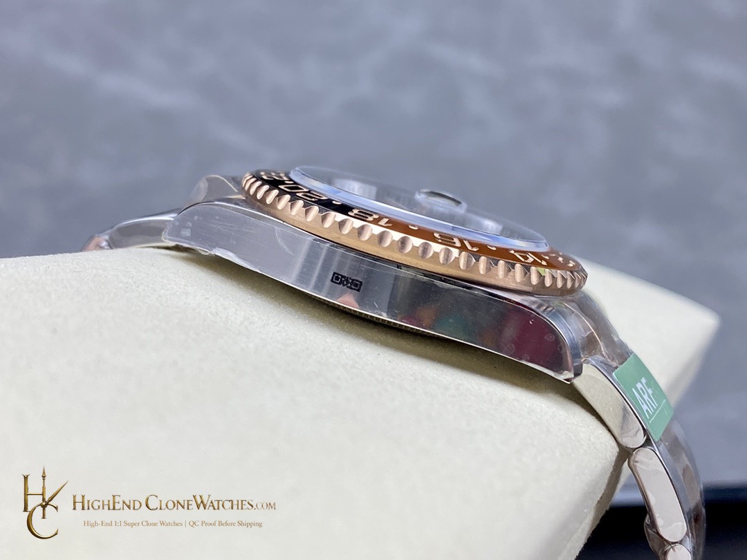 Rolex GMT-Master II 126711CHNR crown and case detail super clone watch