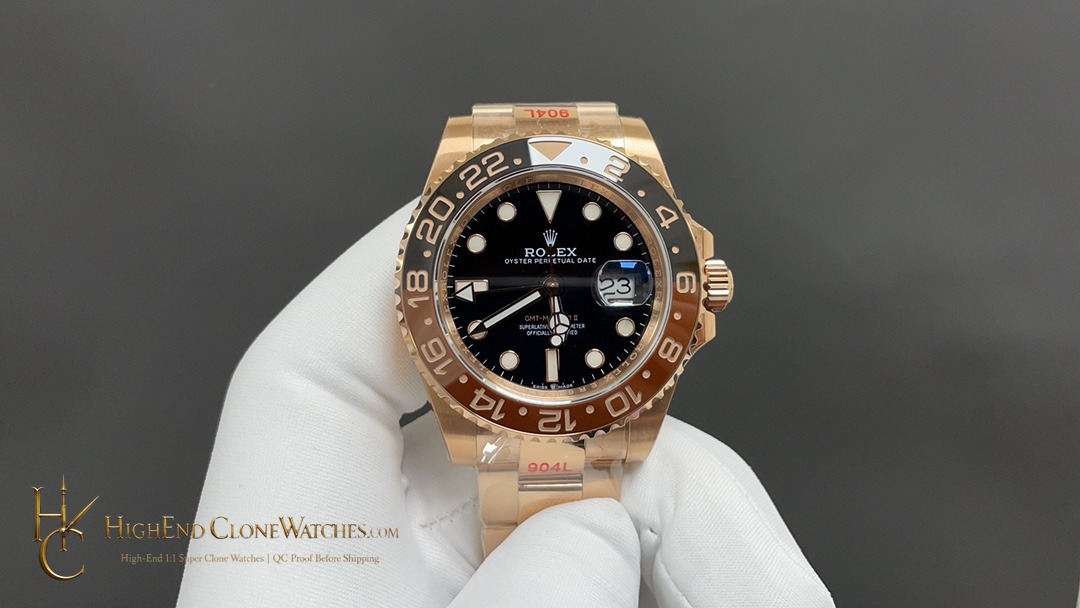 Rolex GMT-Master II 126715CHNR front view super clone watch