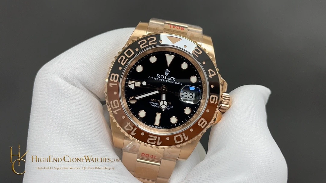 Rolex GMT-Master II 126715CHNR dial and marker detail super clone watch
