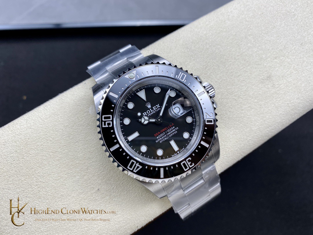 Rolex Sea-Dweller 126600 bezel detail super clone watch