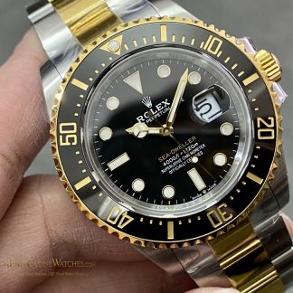 Rolex Sea-Dweller 126603 angled dial view super clone watch