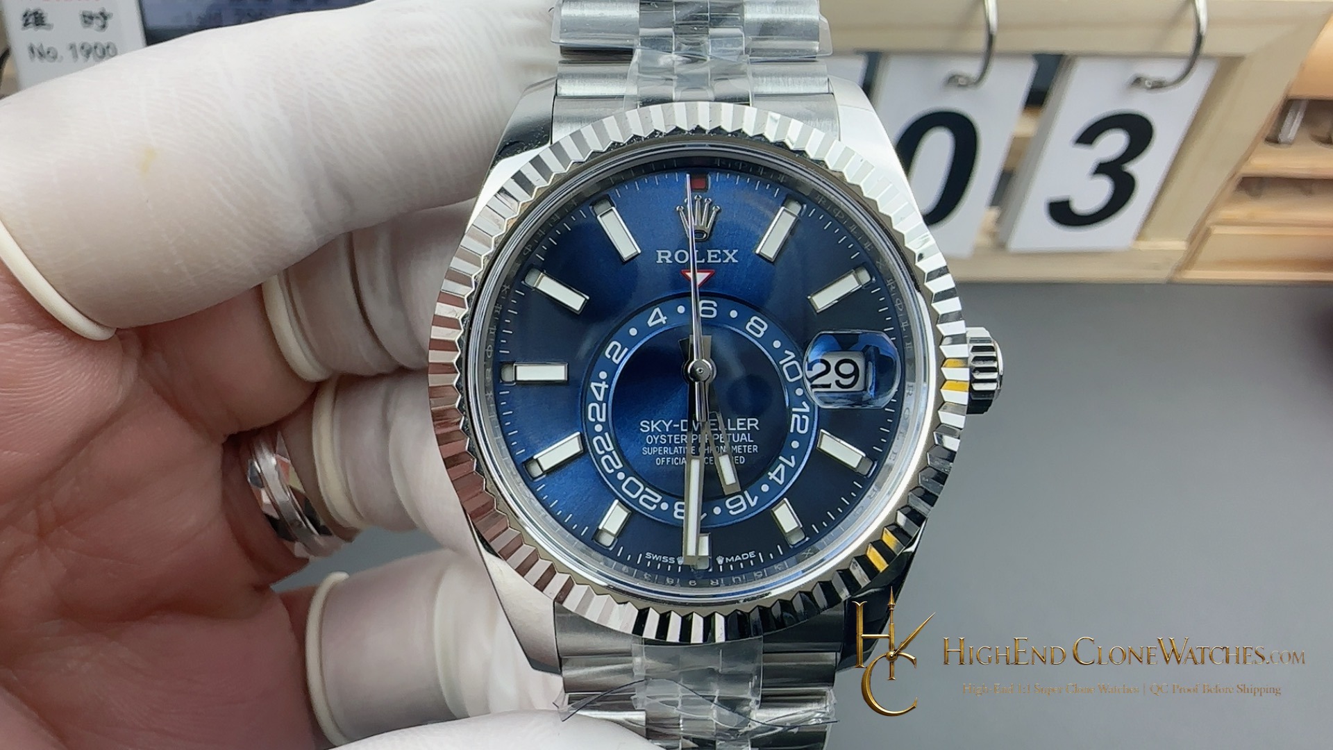 Rolex Sky-Dweller M336934 front view super clone watch