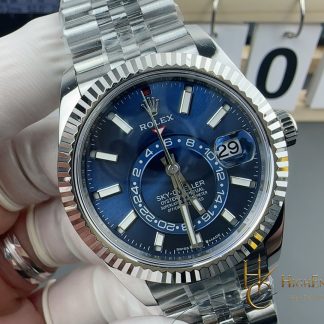 Rolex Sky-Dweller M336934 angled dial view super clone watch