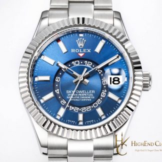 Rolex Sky-Dweller M336934-0005 angled dial view super clone watch