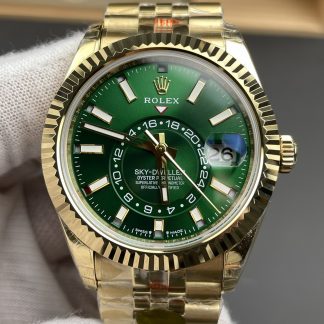 Rolex Sky-Dweller 336938-0008 angled dial view super clone watch