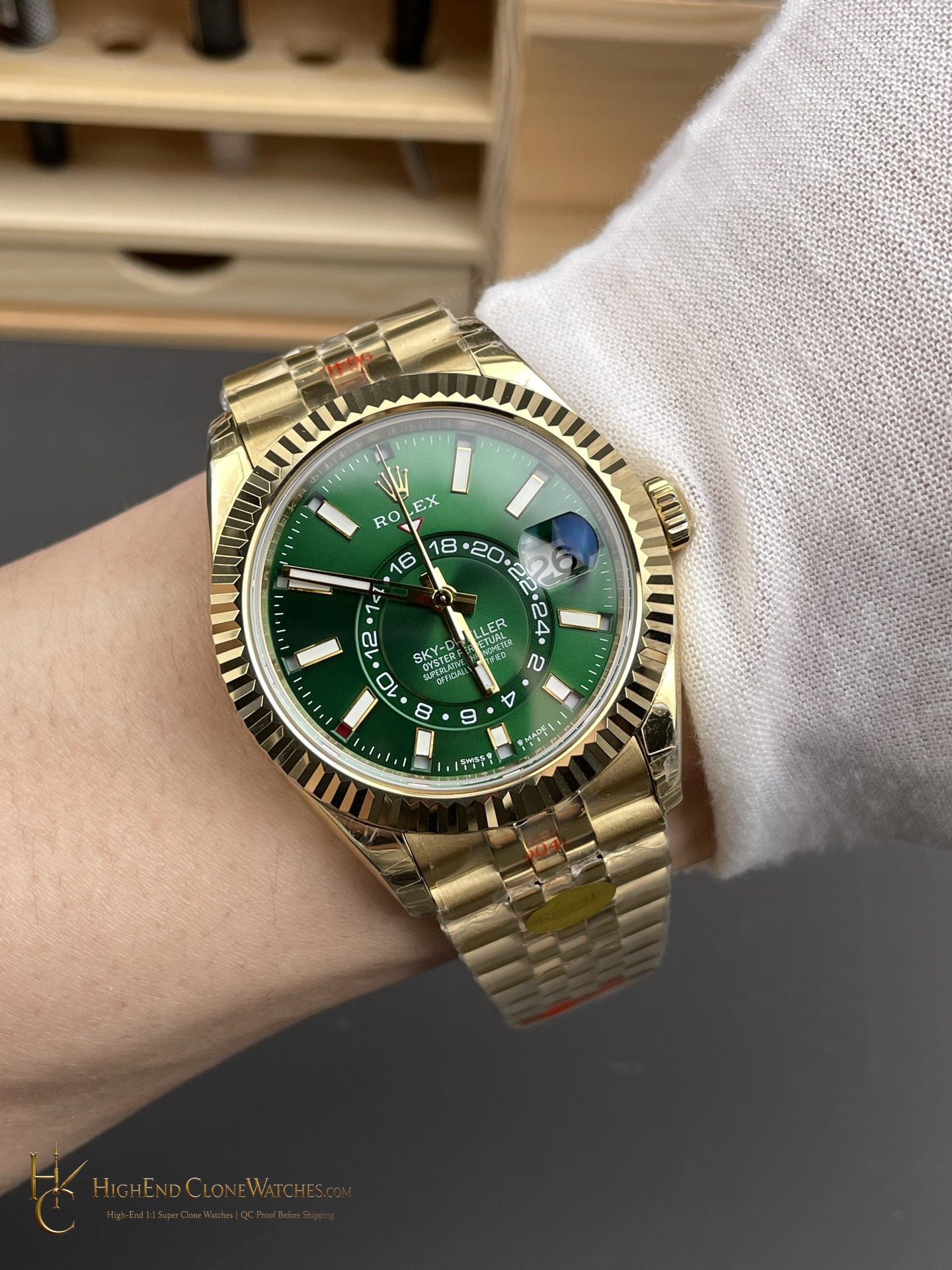 Rolex Sky-Dweller 336938-0008 caseback view super clone watch