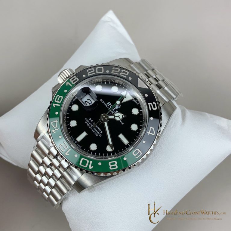 Rolex GMT-Master II 126720VTNR-0002 angled dial view super clone watch