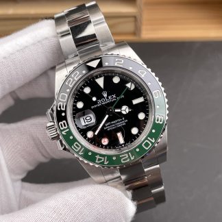 Rolex GMT-Master II 126720VTNR angled dial view super clone watch