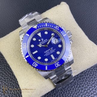 Rolex Submariner 116619LB angled dial view super clone watch