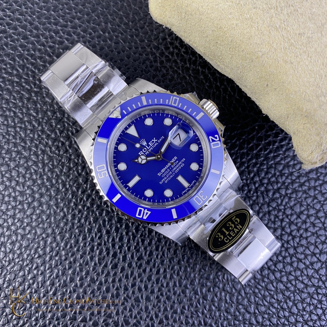 Rolex Submariner 116619LB caseback view super clone watch