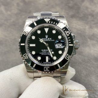 Rolex Submariner 126610LN angled dial view super clone watch